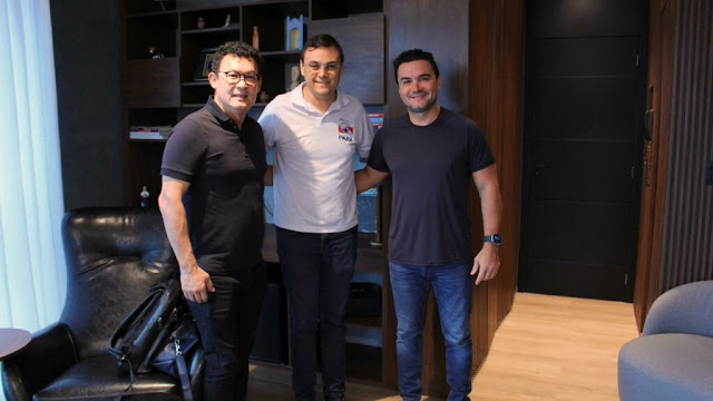 Presidente do União Brasil no Pará, ministro Celso Sabino se reúne com líderes do PP e Republicanos