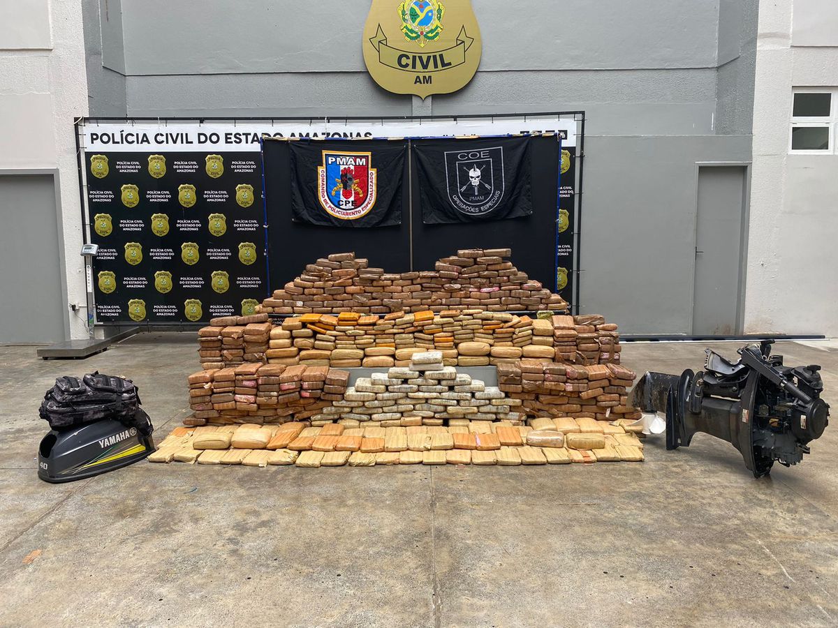 Forças de Segurança do Amazonas apreenderam mais de 7 toneladas de entorpecentes
