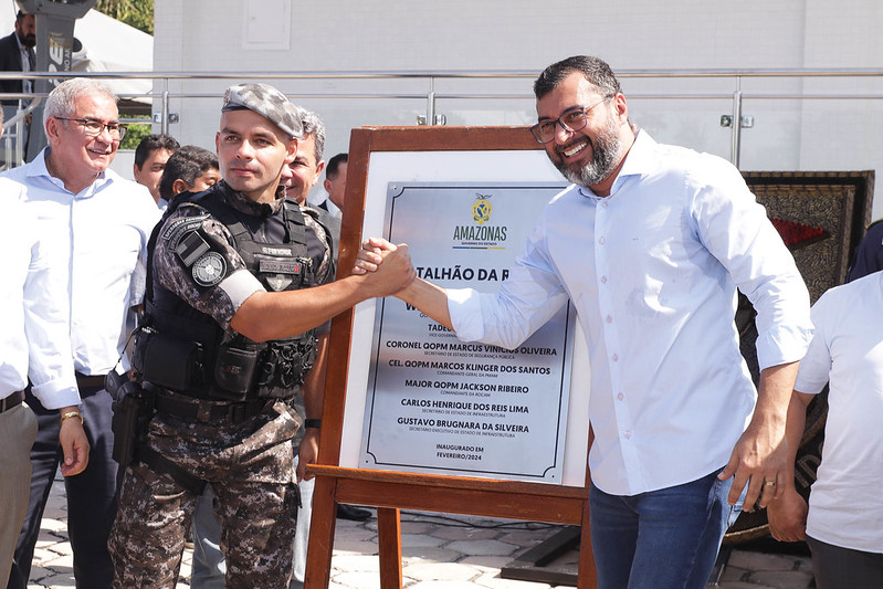 Wilson Lima inaugura novo batalhão da Rocam