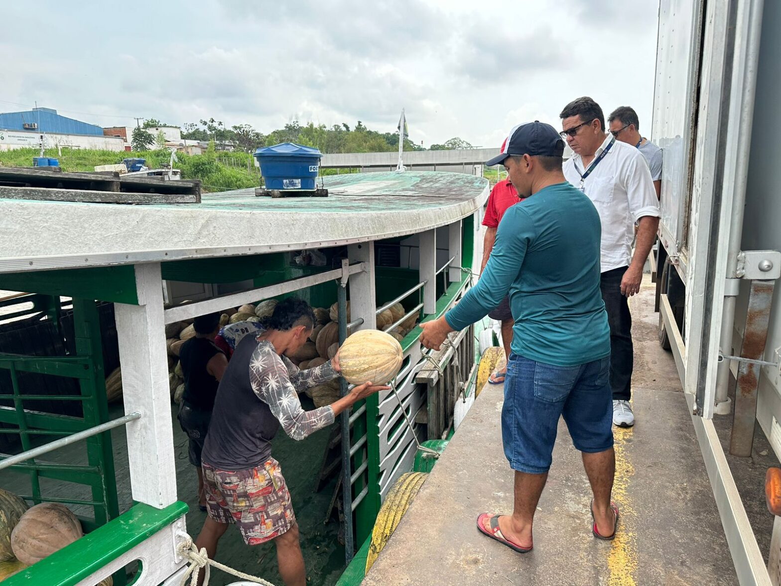 ADS facilita o escoamento de 8 toneladas de jerimum