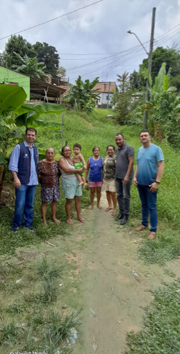 Visita do Defensor Público Dr. Thiago Rosas, ao Bairro Cidade de Deus