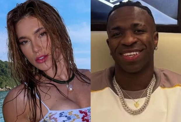 Virginia Fonseca e Vini Jr. curtem festa coladinhos